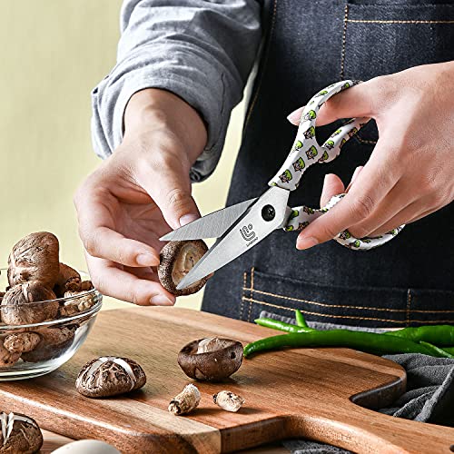 Kitchen Scissors Heavy Duty Kitchen Shears with Magnetic Holder Made with Japanese Steel 4034