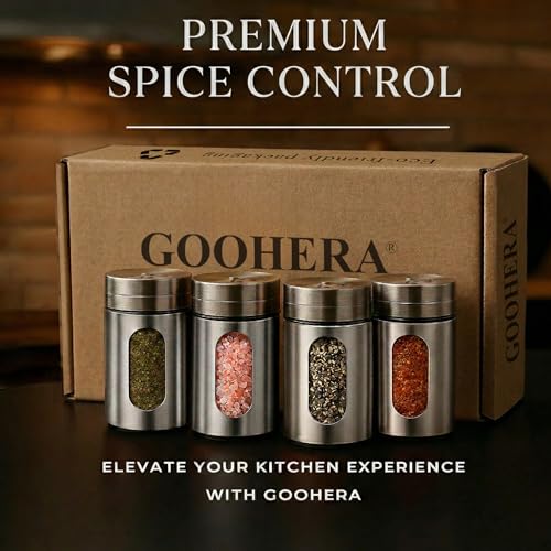 4 Piece Salt and Pepper Shakers Set