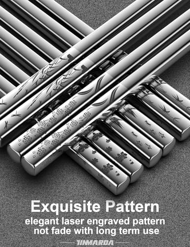 Metal Chopsticks Reusable 18 (5 Count)