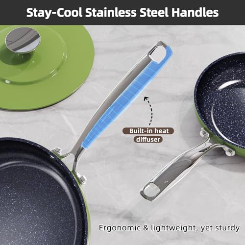 Lux 13pc Forged Lightweight Nonstick Ceramic Cookware Set