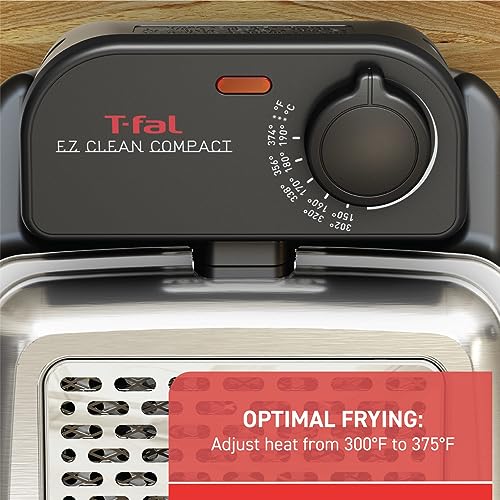 EZ Clean Compact Electric Deep Fryer with Basket