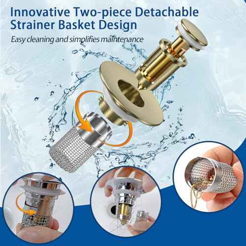 Bathroom Sink Drain Strainer (4 Count)