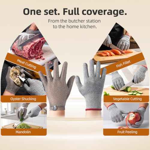 Steel. Fine. No Cuts. Food Grade Cut Resistant Glove