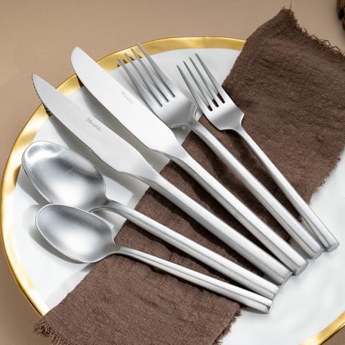 Silverware Set with Steak Knives (24 Count)