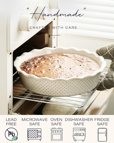 Ceramic Deep Pie Pan Set of 2 (2 Count)