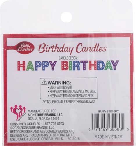 Happy Birthday Rainbow Candles