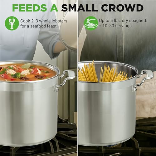 16 Quart Stainless Steel Stockpot