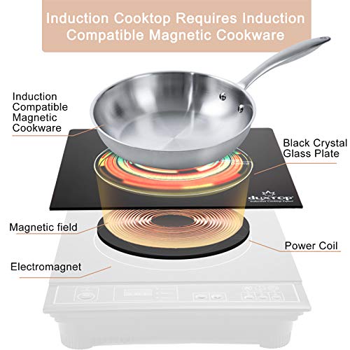 1800W Portable Induction Cooktop Countertop Burner