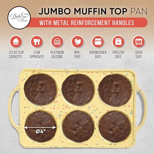 Jumbo Top Silicone Muffin Pans for Baking