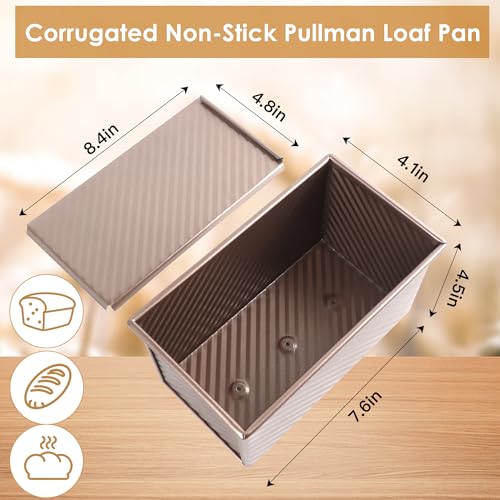 2pack Pullman Bread Pans with Lid (2 Count)