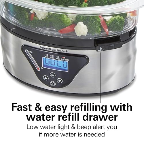 Digital Electric Food Steamer & Rice Cooker for Quick