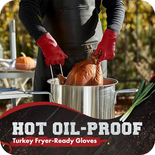 XL Silicone Smoker BBQ Gloves