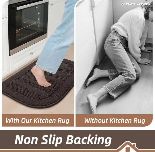 30x18 Inch Kitchen Rugs Non Slip Washable Kitchen Sink Rug