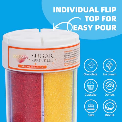Edible Sanding Sugar Sprinkles (9.2 Ounce)