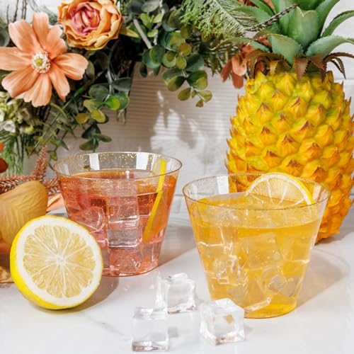 100 Pcs Gold Plastic Cups (100 Count)