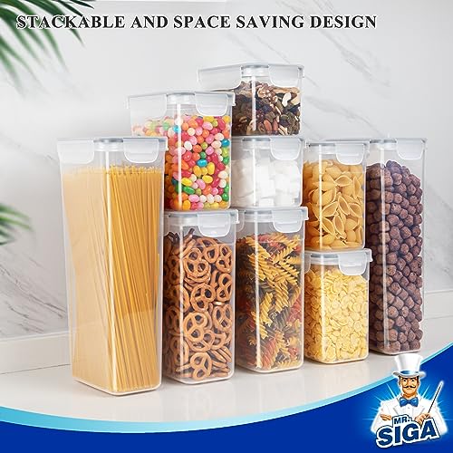 16 Pack Airtight Food Storage Container Set for Pantry Organization (16 Count)