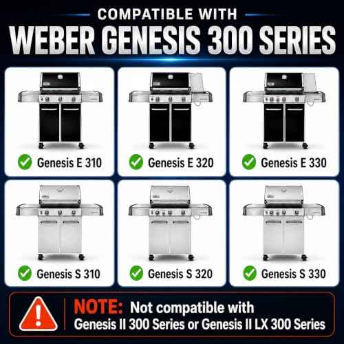 Grill Replacement Parts for Weber Genesis E310 300 Series Grills