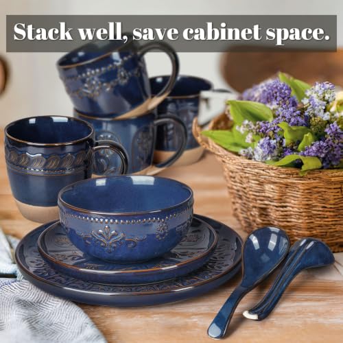 16 Piece Handcrafted Ceramic Dinnerware Set