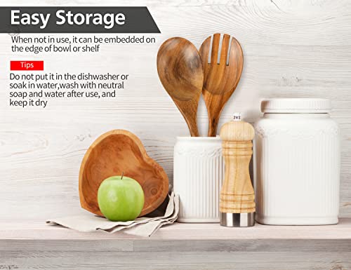 10.2in Wood Salad Servers