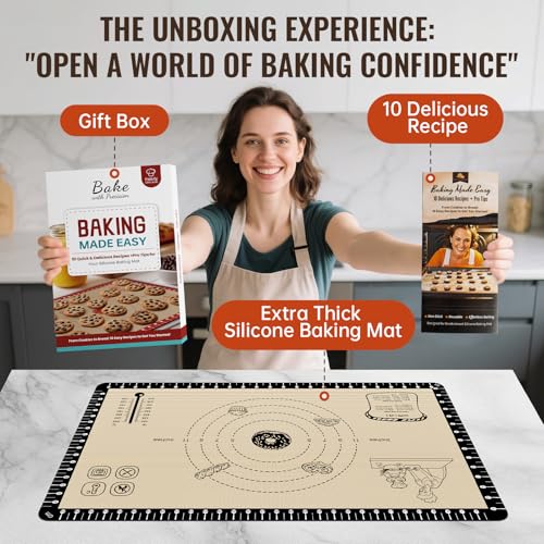 Silicone Baking Mat with 10 Recipes
