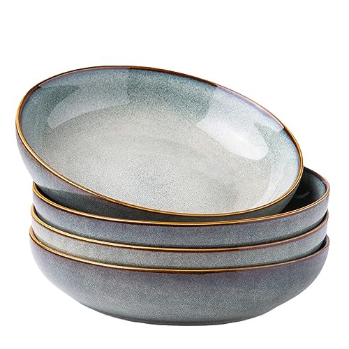 8.5’’ Ceramic Pasta Bowls Set of 4 (4 Count)