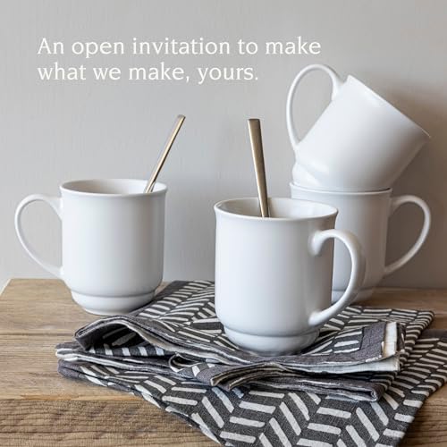 over&back Rim Stoneware Coffee Mugs (4 Count)