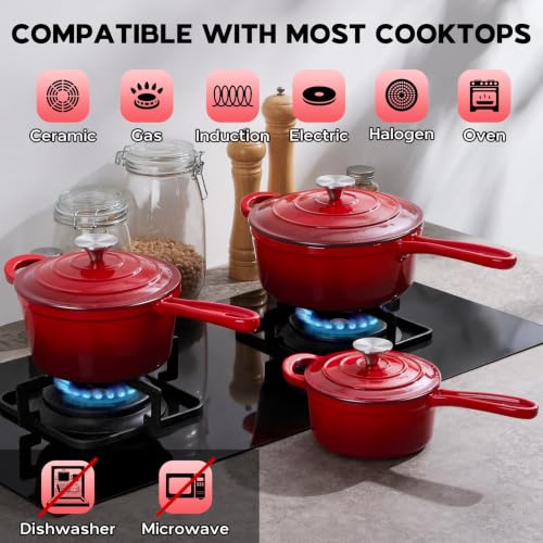 Cast Iron Sauce Pan Pot
