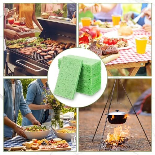 48 Pieces Compressed Wood Pulp Dish Sponges for Kitchen (48 Count)