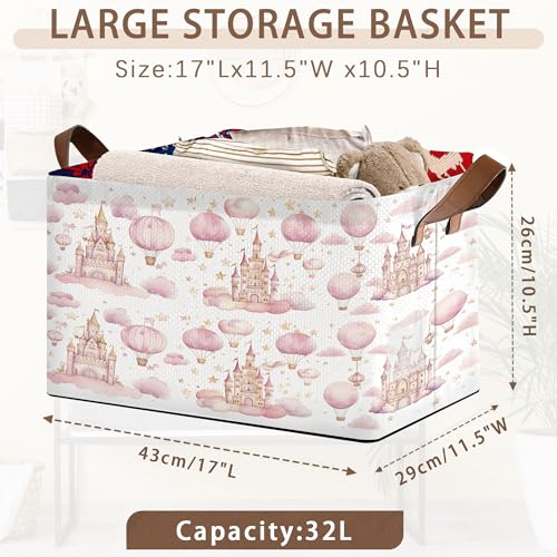 Desert Bloom Storage Basket Large 17x11.5x10.5 Inche