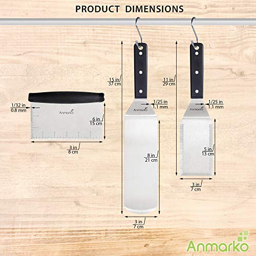 Metal Spatula Stainless Steel Scraper (7 Count)