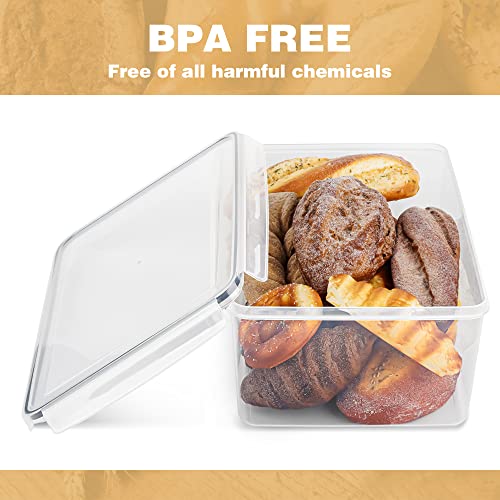 2 Pack Large Bread Box for Kitchen Countertop (2 Count)