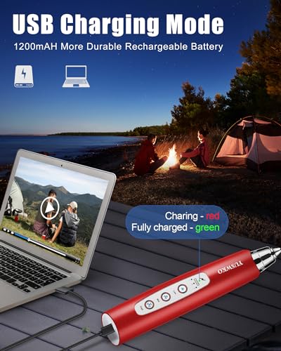 Red Rechargeable Milk Frother for Coffee