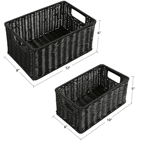 Wicker Baskets for Storage (2 Count)
