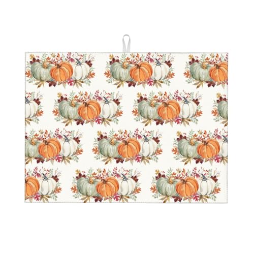 Fall Dish Drying Mat 18x24 for Kitchen Counter