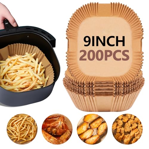 200 Pack 9 Inch Air Fryer Parchment Liners