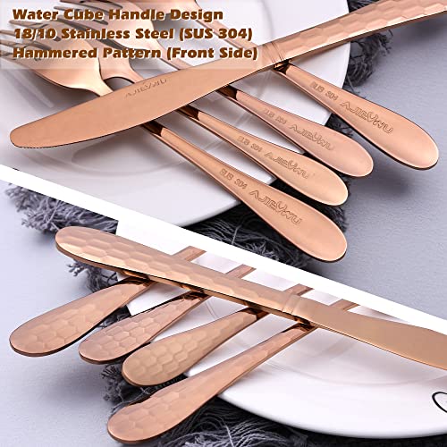 Hammered Silverware Set 20