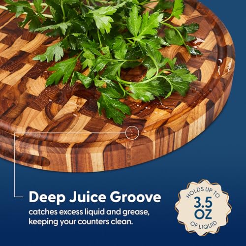 Vincent End Grain Teak Cutting Board