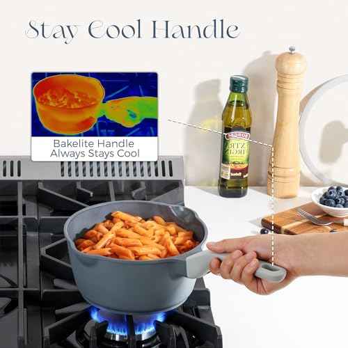 Ceramic Nonstick Saucepan with Lid