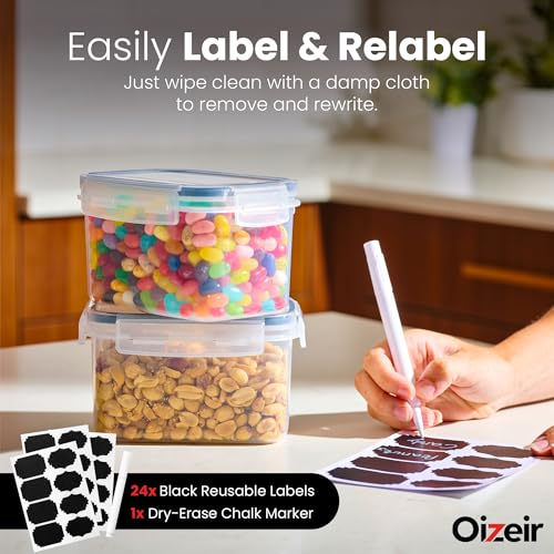 Airtight Food Storage Containers with Lids 24 (24 Count)