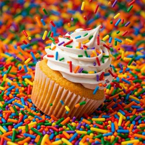 Sprinkles Edible Cake and Cupcake Sprinkles with Assorted Shapes and Sizes for Parties (4 Ounce)