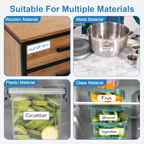 1000 Pcs Removable Freezer Labels 1 x 3 Inch (1000 Count)