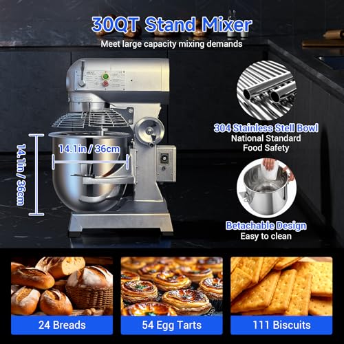 MIXER Commercial Food Mixer 30Qt