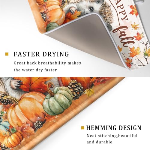 Happy Fall Dish Drying Mat