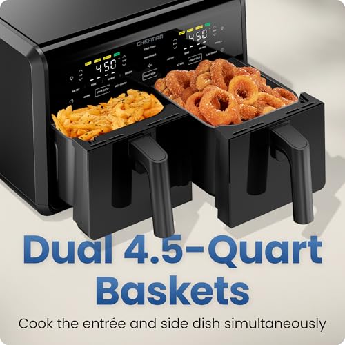 Dual Air Fryer Oven with DC Motor