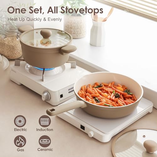 Ceramic Nonstick Pots and Pans Set