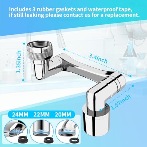 1080° Swivel Faucet Extender (2 Count)