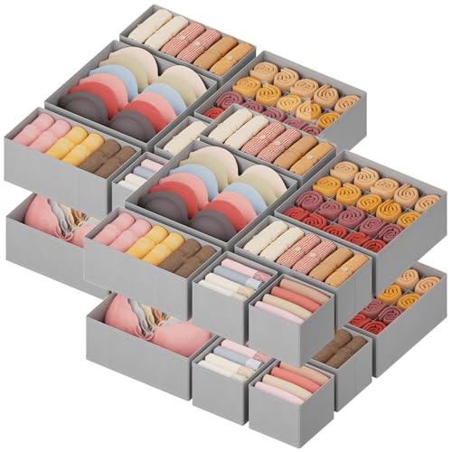 Underwear Drawer Organizer for Closet 36 Pack (36 Count)