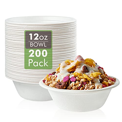 200 Pack 12 OZ Paper Bowls (200 Count)