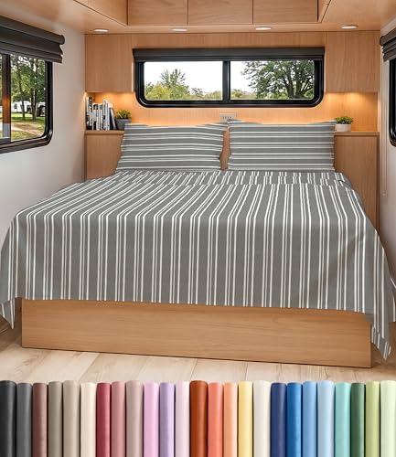 Short Queen Size 4 Piece Bed Sheet Set