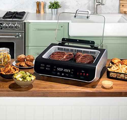 Smokeless Indoor Grill & Air Fryer raclette grill with Smoke Extracting Technology Extra